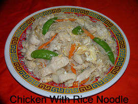 Chicken with Rice Noodle